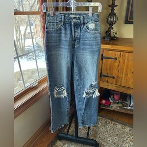 Pacsun High Rise Straight Ripped Jeans size 24